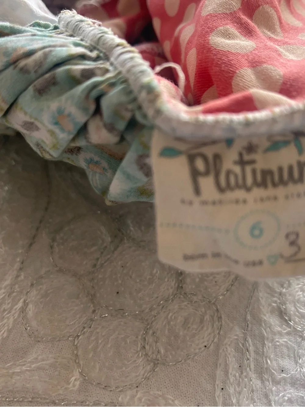 GUC Platinum Polka Dot Patchwork Dress/Tunic - Pink Multi Sz 6 - Picture 5 of 6